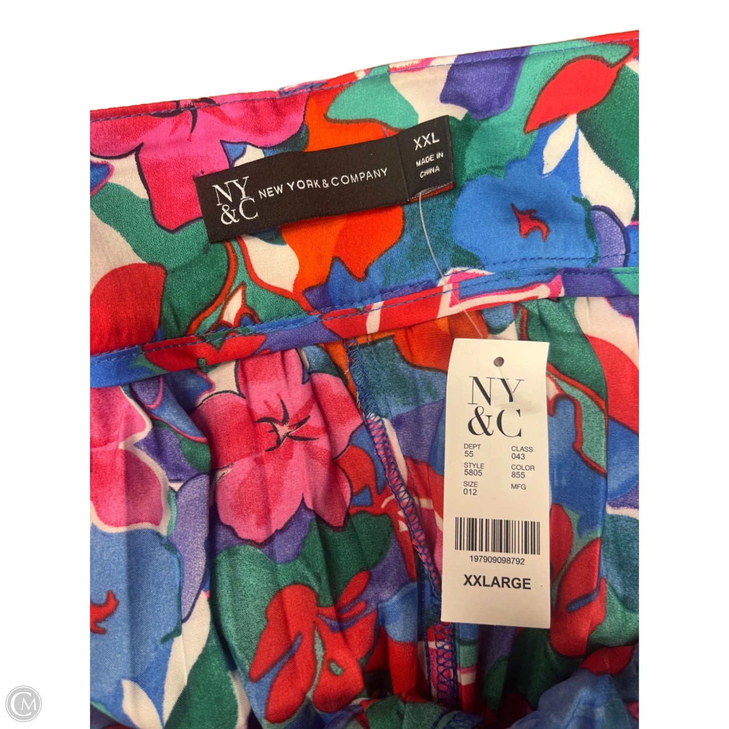 Pants Dress By New York And Co In Floral Print, Size: Xxl