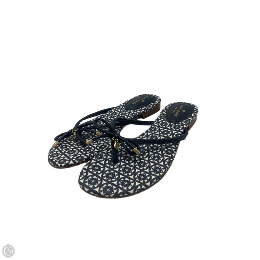 Sandals Designer By Kate Spade In Navy, Size: 9.5