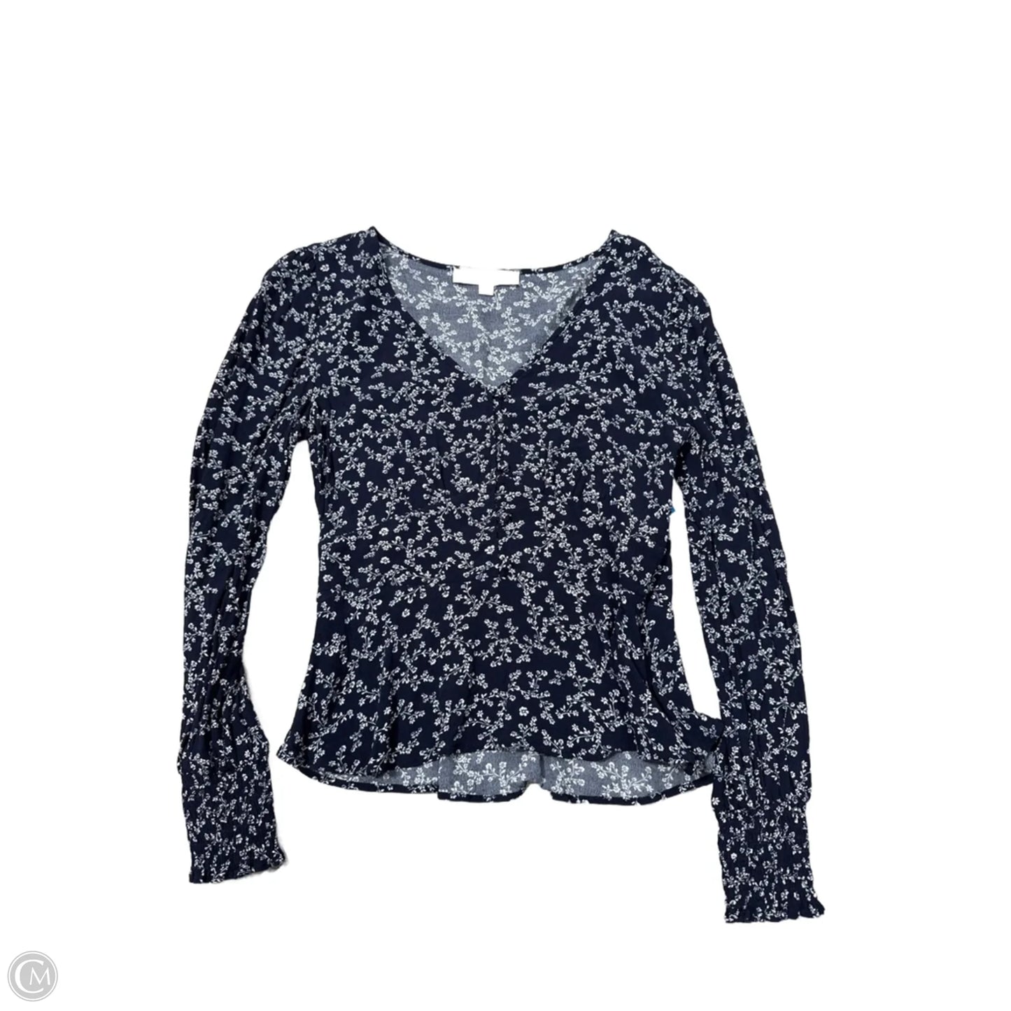 Top Long Sleeve By Loft In Navy, Size: 0
