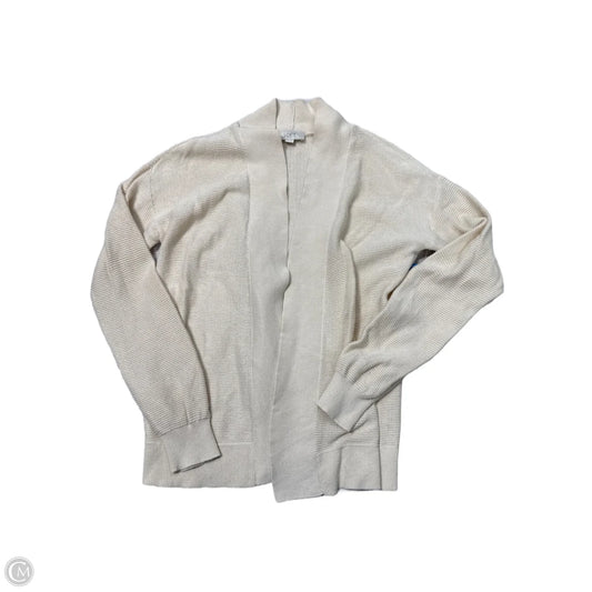 Sweater Cardigan By Loft In Tan, Size: Xs