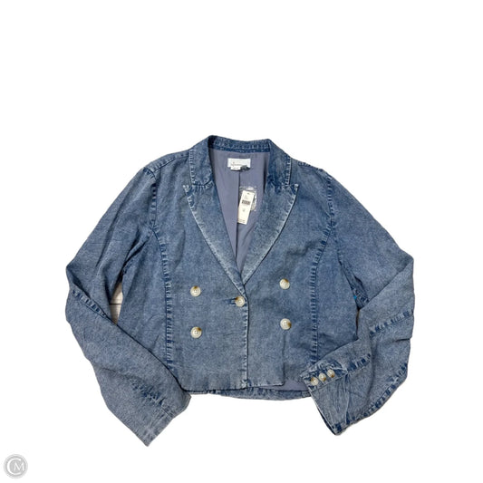 New! Blazer By Anthropologie In Blue, Size: Xl