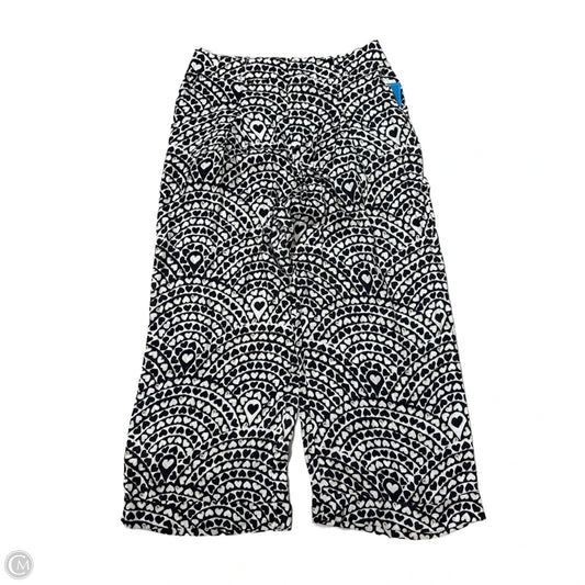 Pants Wide Leg By Farm Rio In Black & White, Size: Xl
