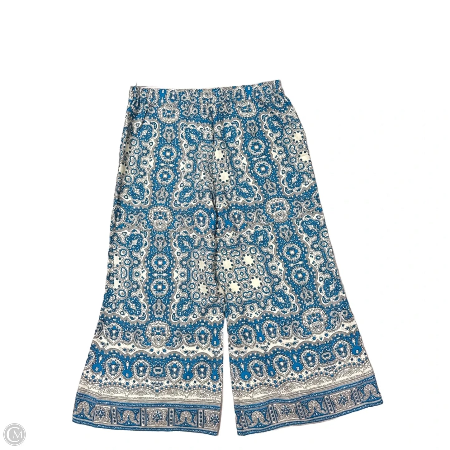 Pants Dress By Feather & Bone In Blue & White, Size: 14