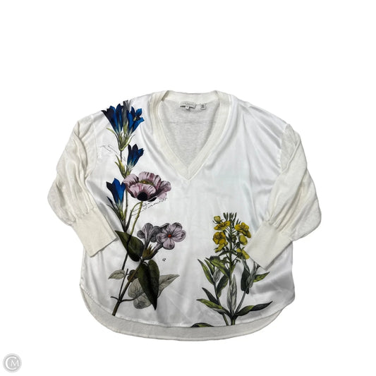 Top Long Sleeve By Ted Baker In White, Size: L