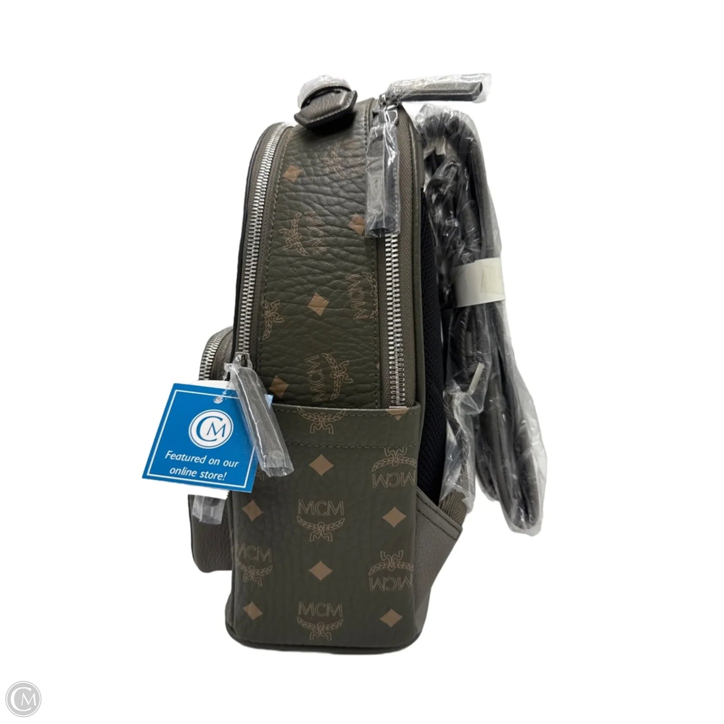 New! MCM Visetos Stark Luxury Designer Backpack