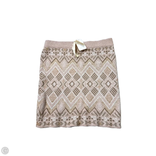 New! Skirt Mini & Short By Hem & Thread In Beige, Size: M