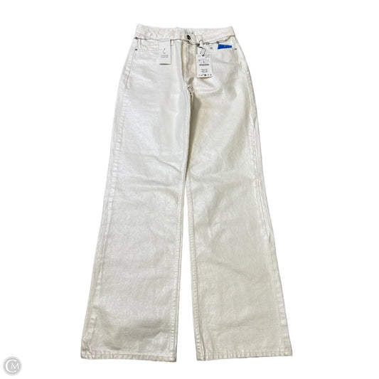 New! Jeans Straight By Zara In Cream, Size: 6