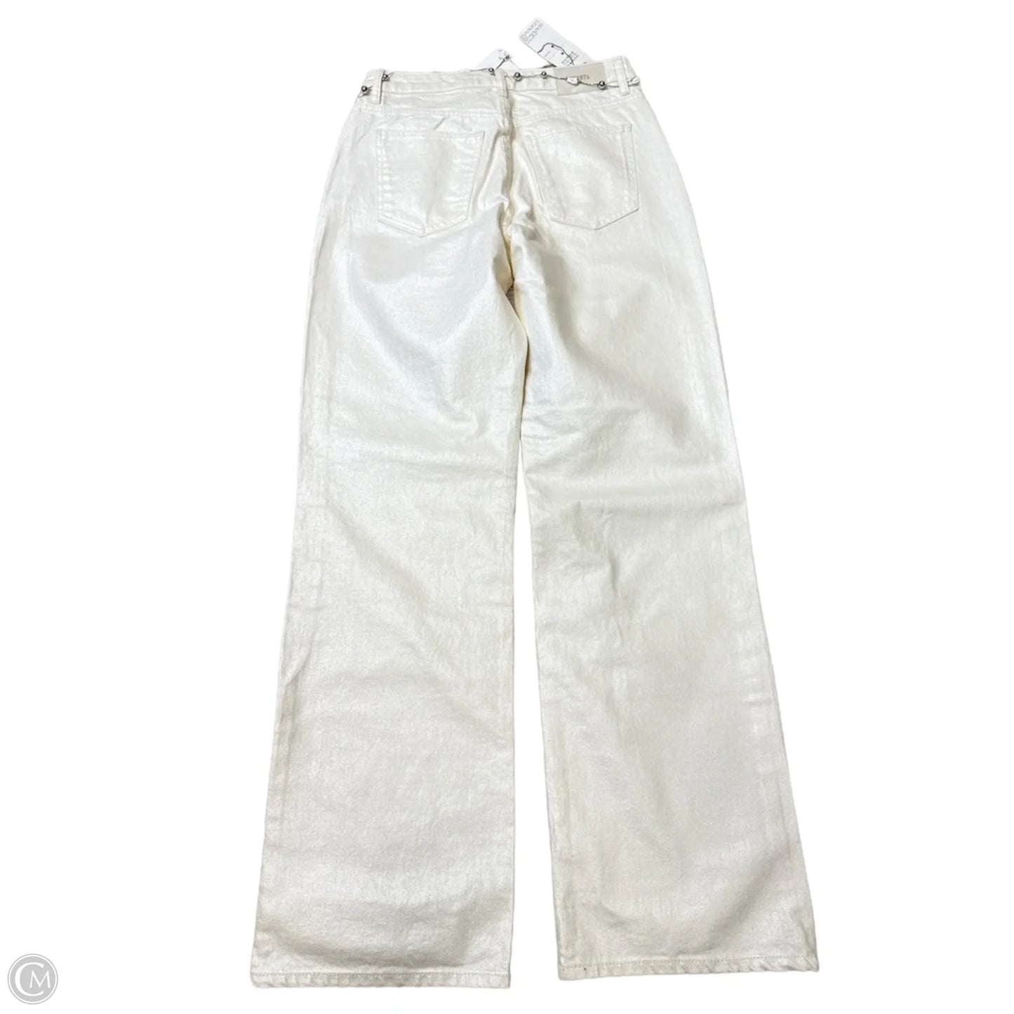 New! Jeans Straight By Zara In Cream, Size: 6