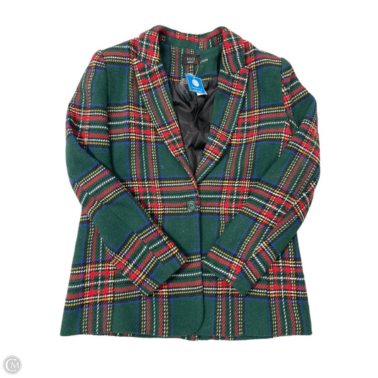 Blazer / Coat Peacoat By Vici In Green, Size: M