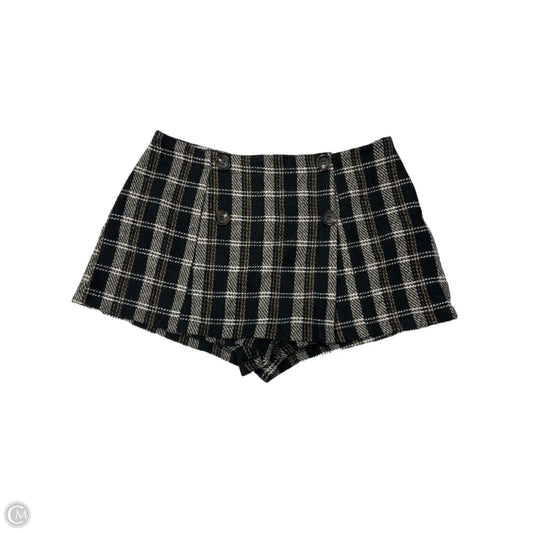 Skort By Fashion Nova In Plaid Pattern, Size: 1x