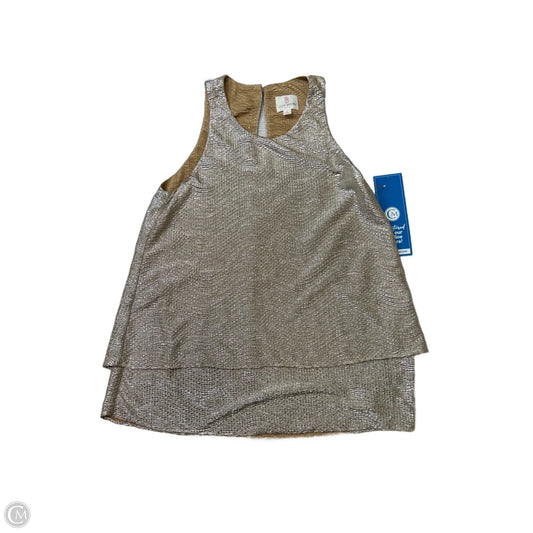 Top Sleeveless By Julie Brown In Gold, Size: Sp