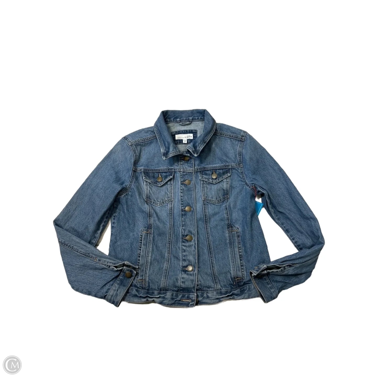 Jacket Denim By Loft In Blue Denim, Size: S