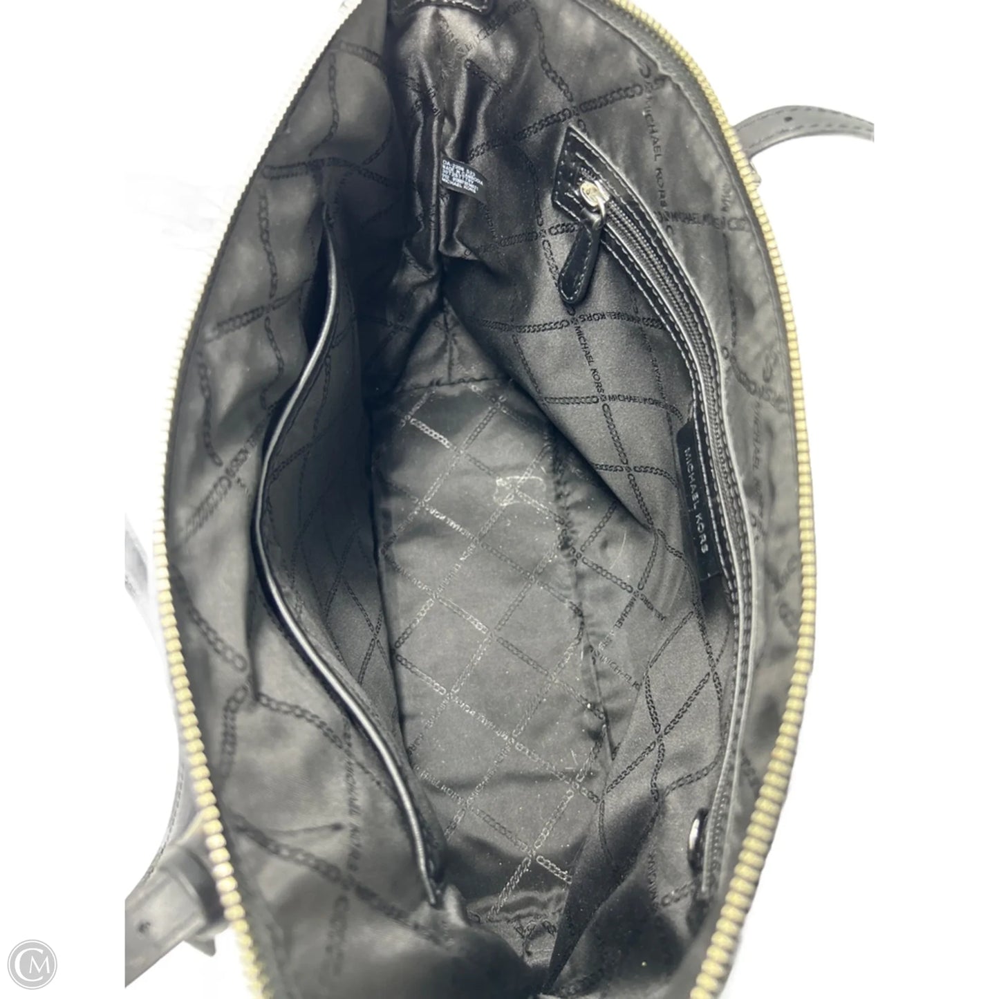 Handbag Designer By Michael Kors Black Monogram