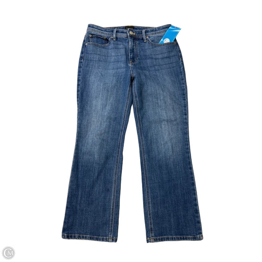 Jeans Straight By Talbots In Blue Denim, Size: 4