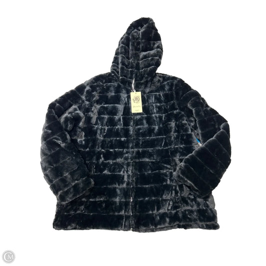 New! Coat Faux Fur & Sherpa By Geschallino In Black, Size: XXl