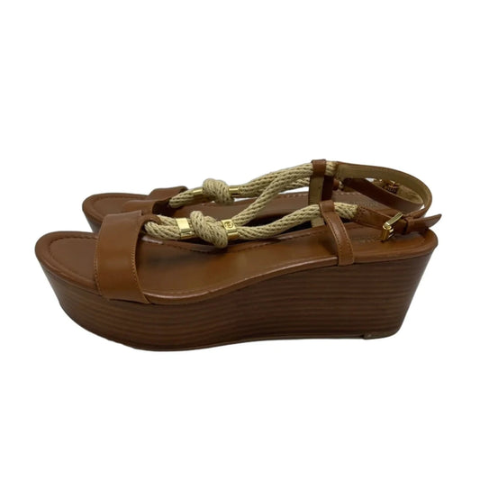Shoes Heels Platform By Michael Kors In Brown, Size: 10