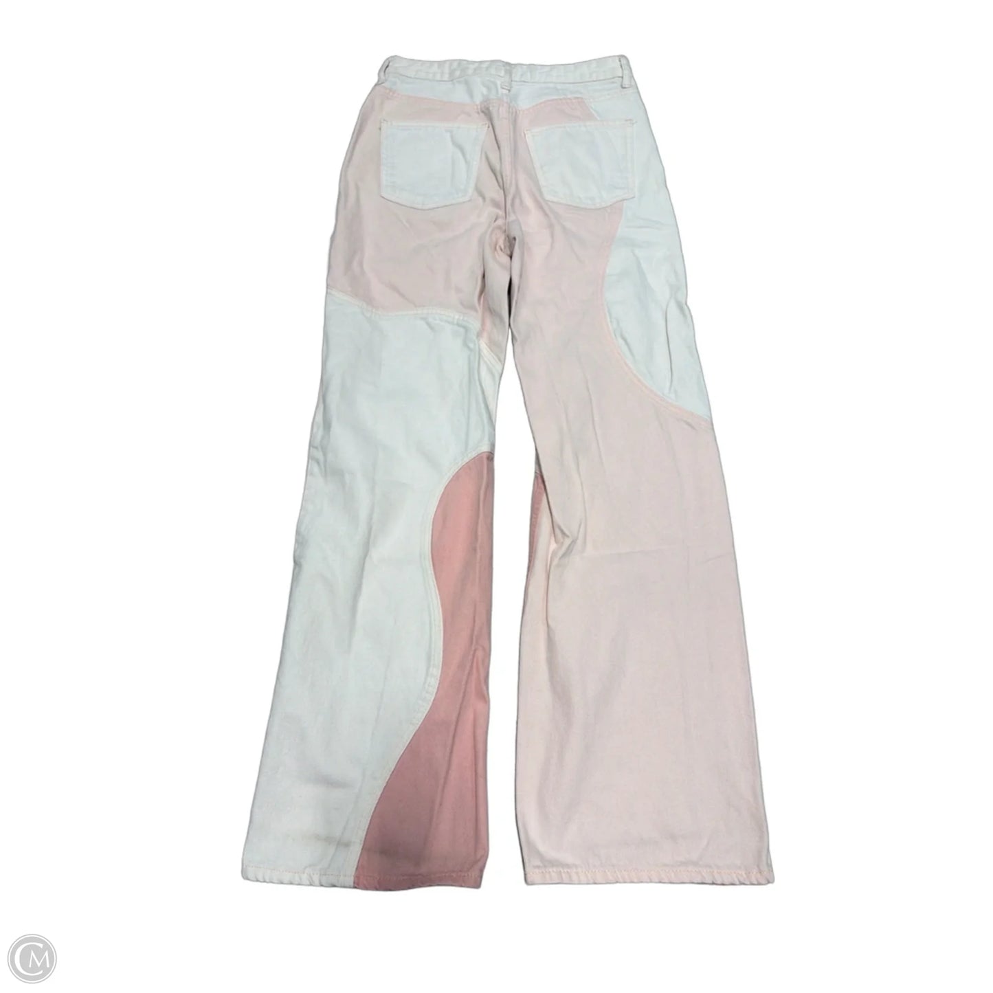 Jeans Straight By Bershka In Pink, Size: 6