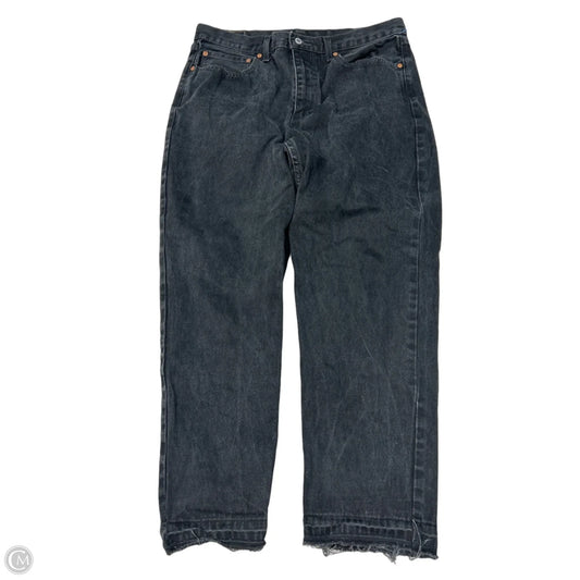 Levi's Straight Jeans in Black Denim, Size 16