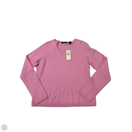 New! Valerie Stevens Cashmere Sweater in Pink, Size XL