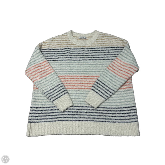 Pink Clover Sweater in Cream, Size 1X