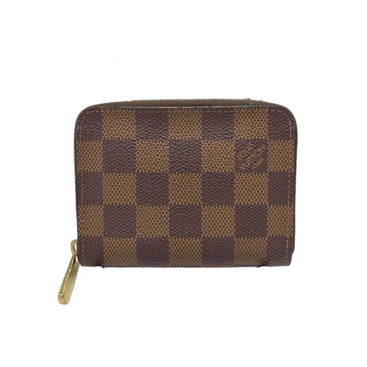 Louis Vuitton Zippy Damier Ebene Luxury Coin / Card Purse Wallet