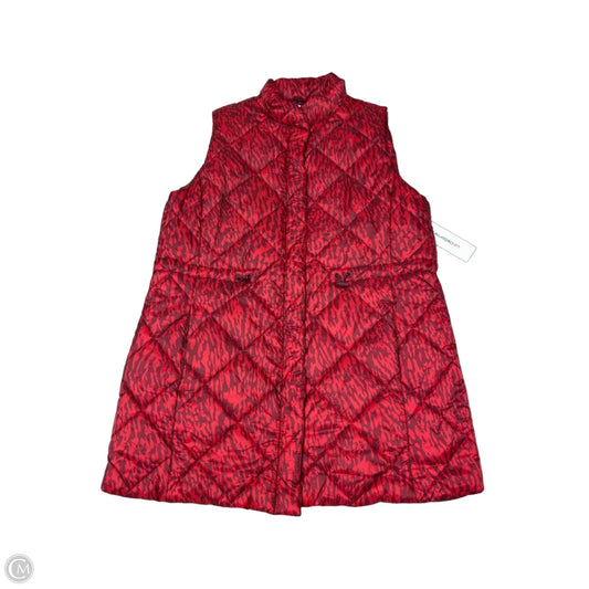 New! Liz Claiborne Quilted Puffer Vest in Red, Size L