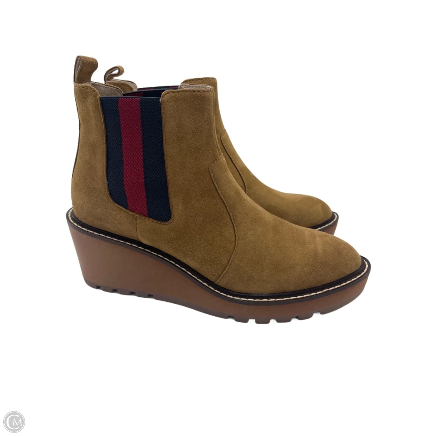 Gemma Wedge Suede Boots By Cecilia and Anthropologie, Size: 6.5