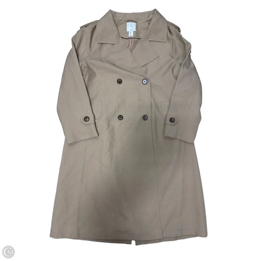 Coat Trench Coat By Joie In Brown, Size: L