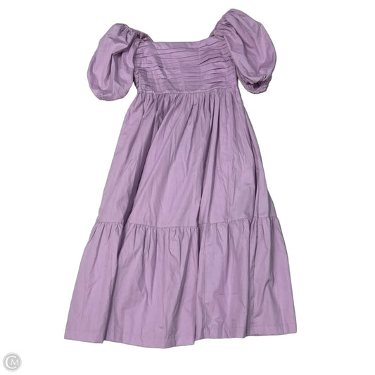 Dress Casual Midi By Abercrombie And Fitch In Purple, Size: Sp