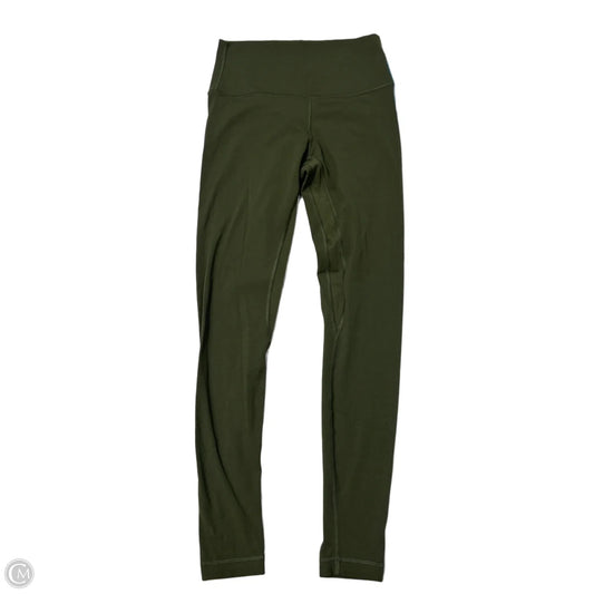 Athletic Leggings By Lululemon In Green, Size: 4