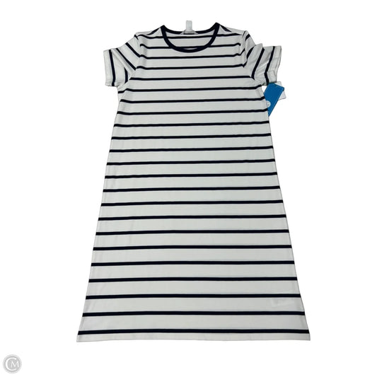 Athleta Casual Midi Dress in Striped Pattern, Size M