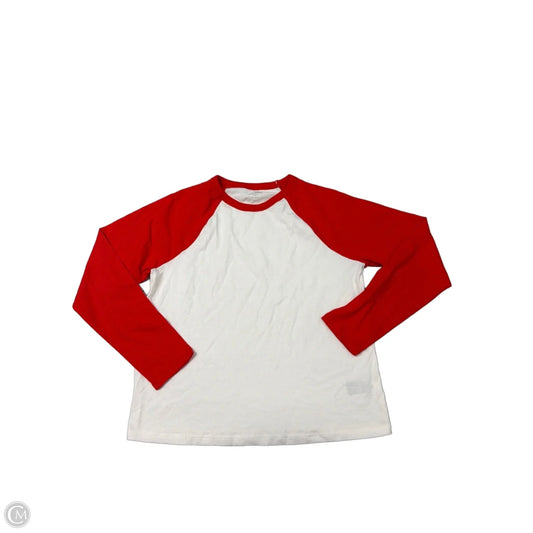 New! Old Navy Long Sleeve Top in Red & White, Size M
