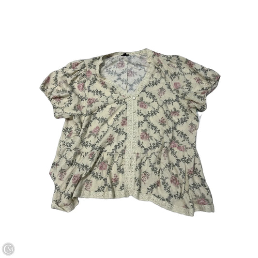 Torrid Short Sleeve Top in Green, Size 3X