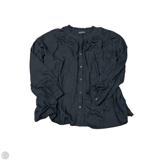 Lane Bryant Basic Long Sleeve Top in Black, Size 1X