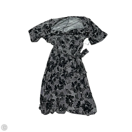 Lane Bryant Casual Midi Dress in Black & White, Size 3X