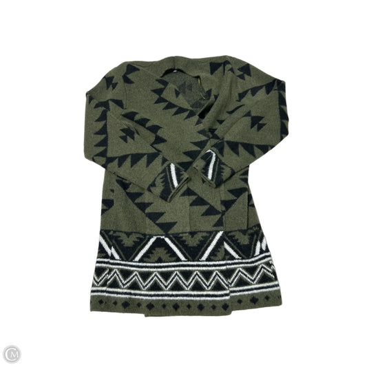 Frye Designer Cardigan Sweater in Green, Size L