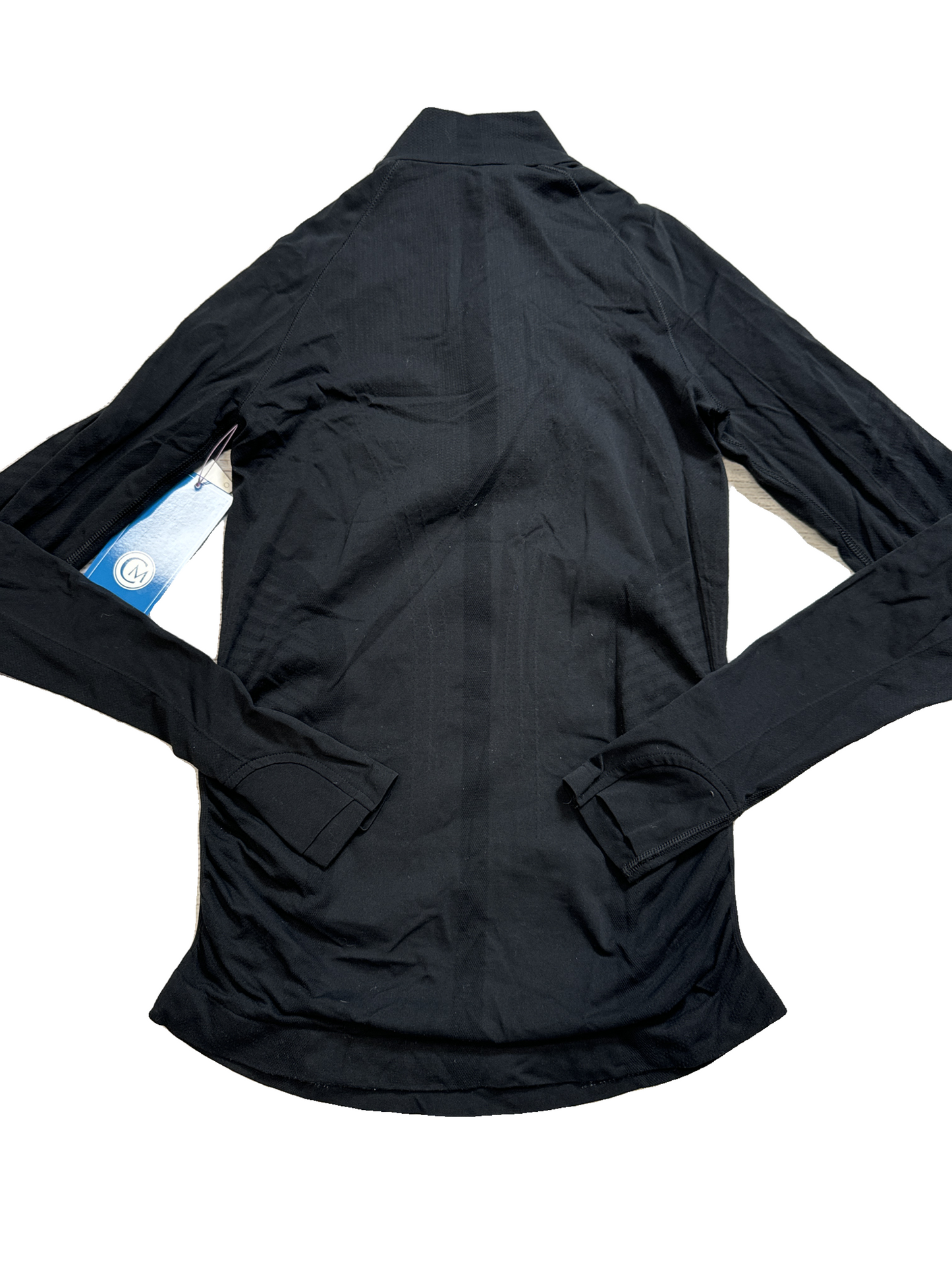 Athletic Top Long Sleeve Collar By Athleta In Black, Size: Xs