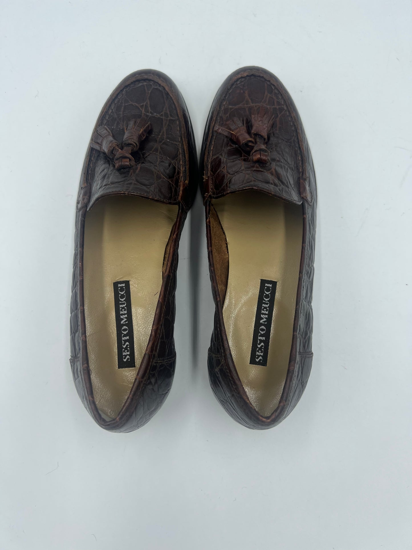 Tan Loafers by Pelie Moda, Size 5.5