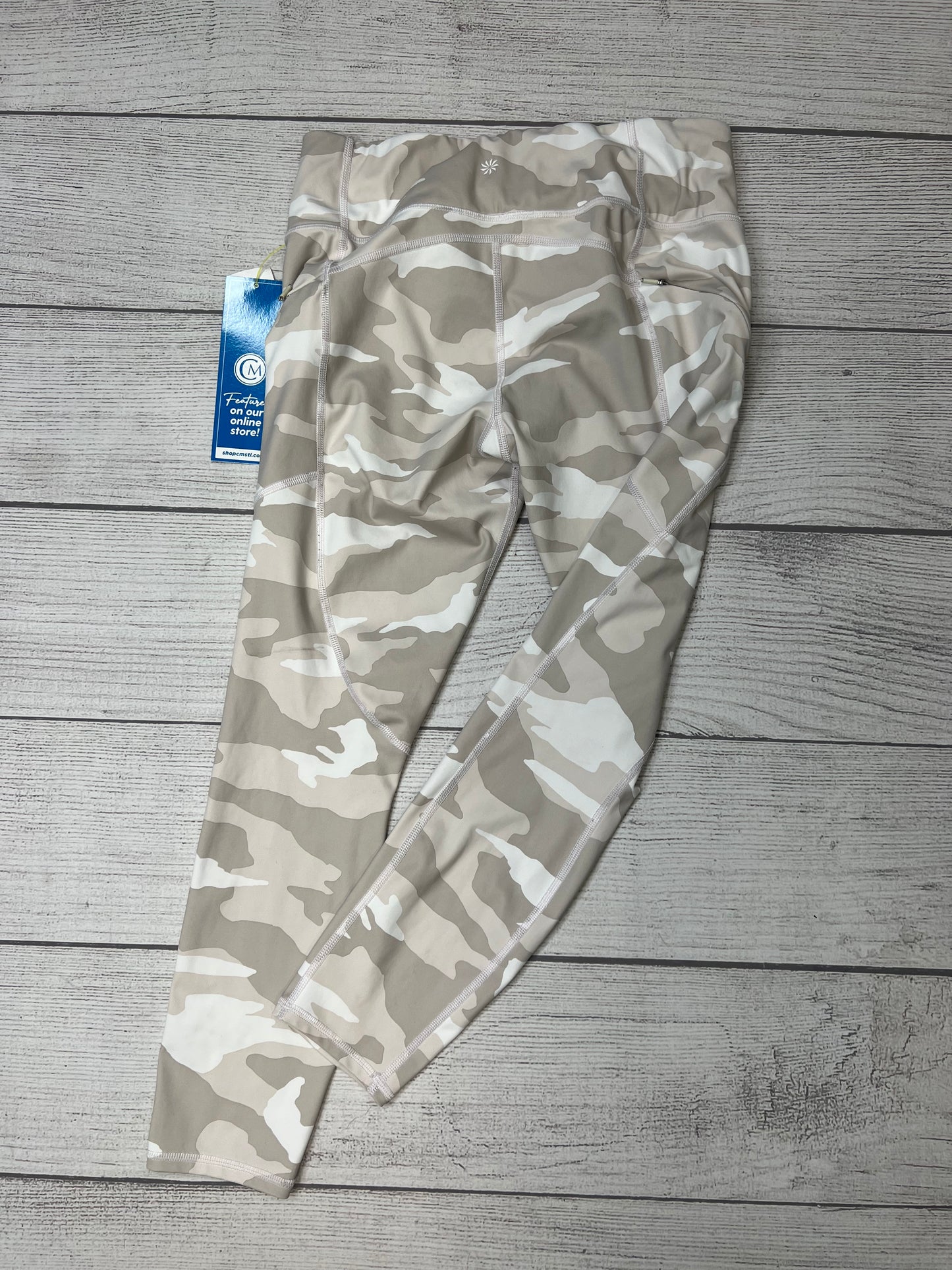 Athletic Leggings By Athleta In Camoflauge, Size: M