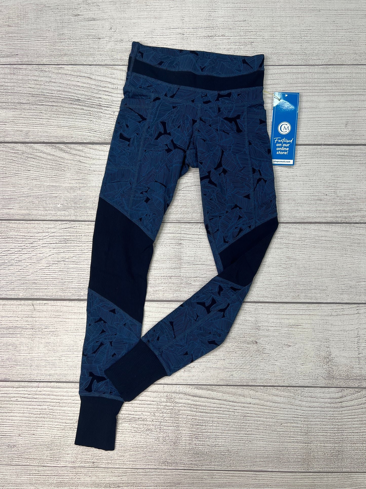 Athletic Leggings By Athleta In Navy, Size: Xxs