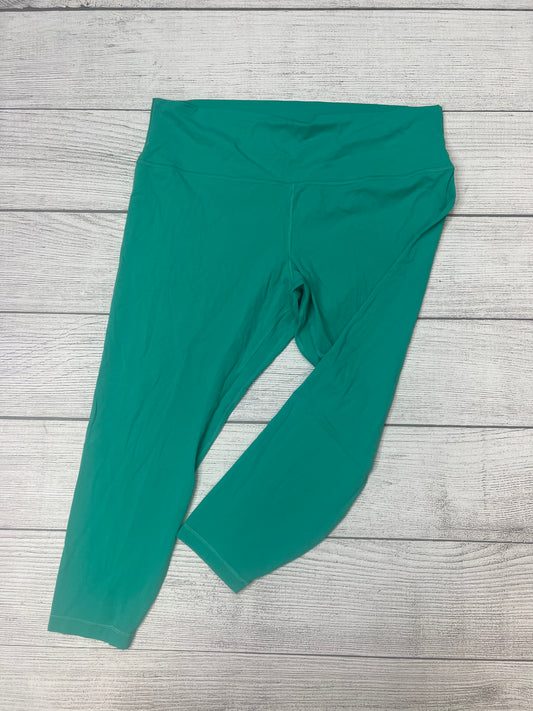 Athletic Capris By Lululemon In Green, Size: 20