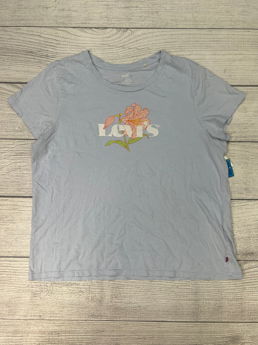 Top Short Sleeve By Levis In Blue, Size: Xxl