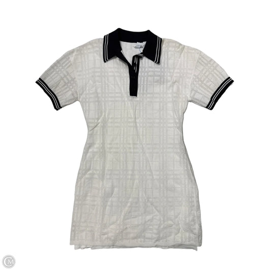Dress Luxury Designer By Burberry In White, Size: S