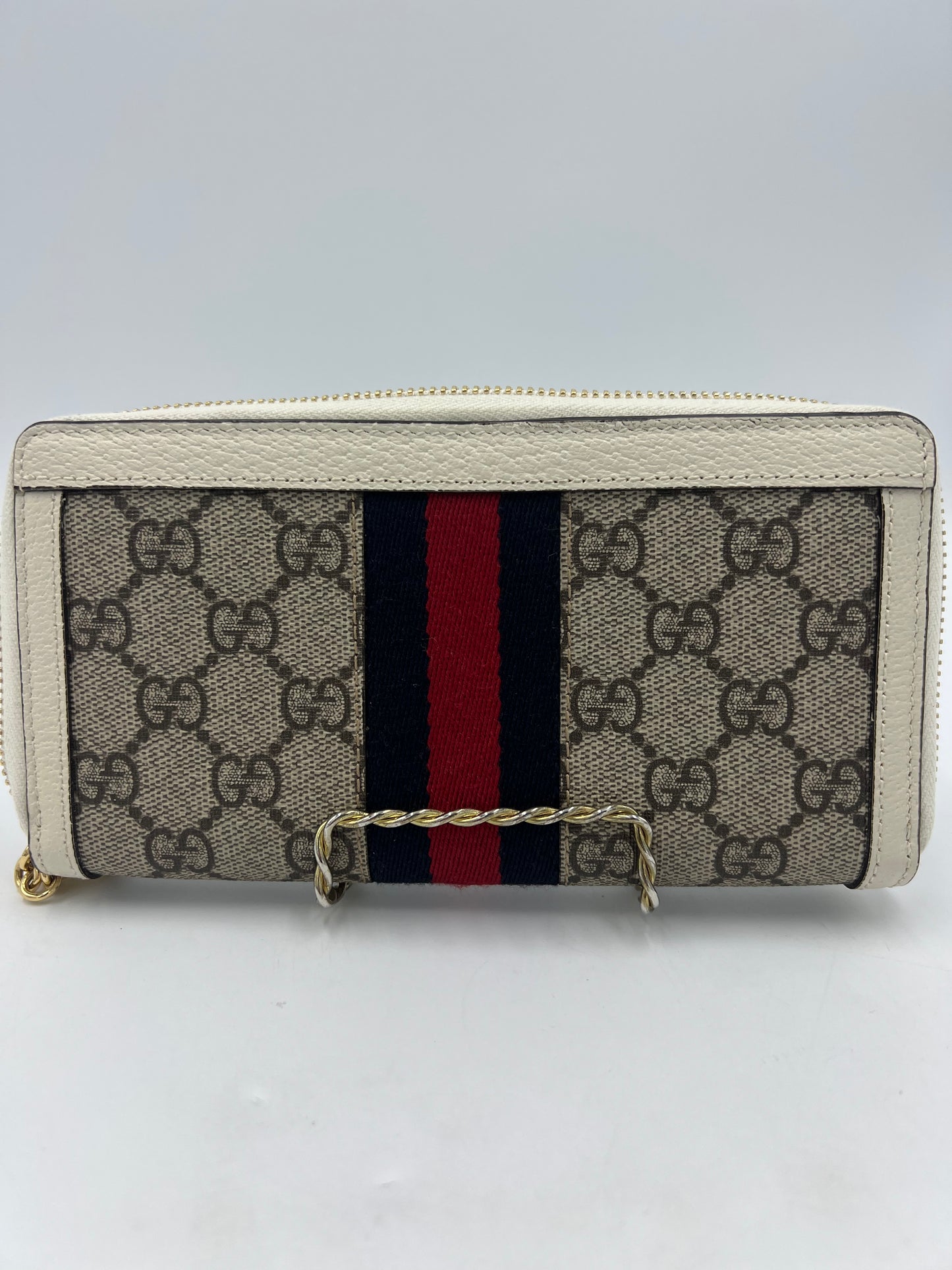 Gucci GG Ophidia Zip Top Designer Wallet