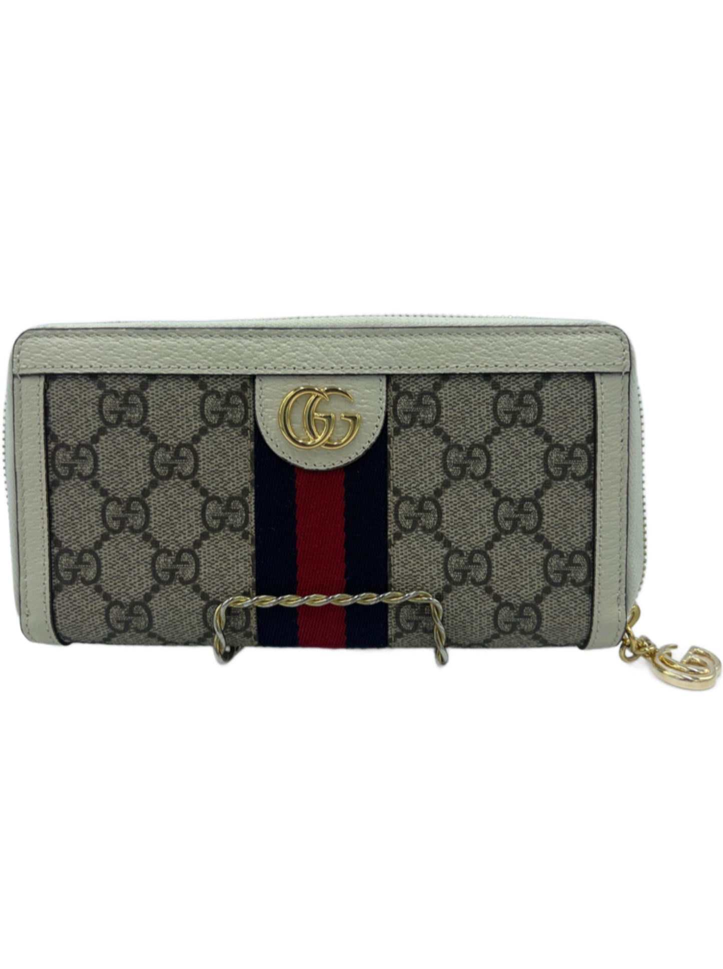 Gucci GG Ophidia Zip Top Designer Wallet