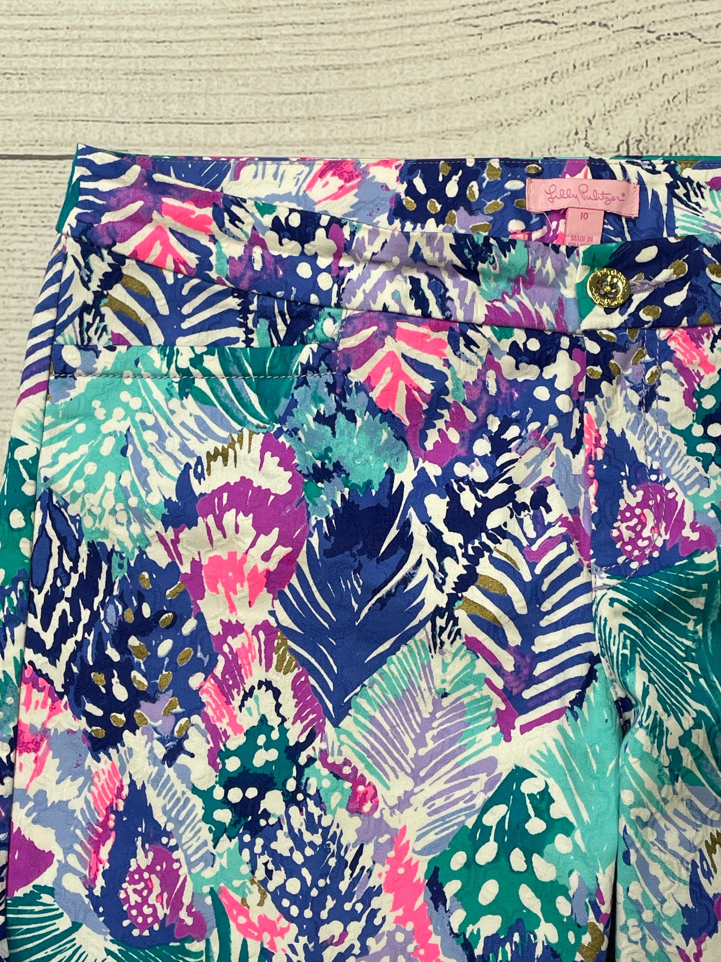 Multi-Colored Pants Ankle Lilly Pulitzer, Size 10
