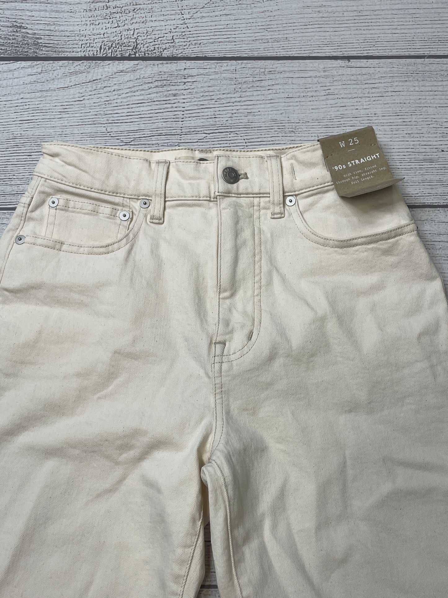 Cream Jeans Wide Leg Madewell, Size 0