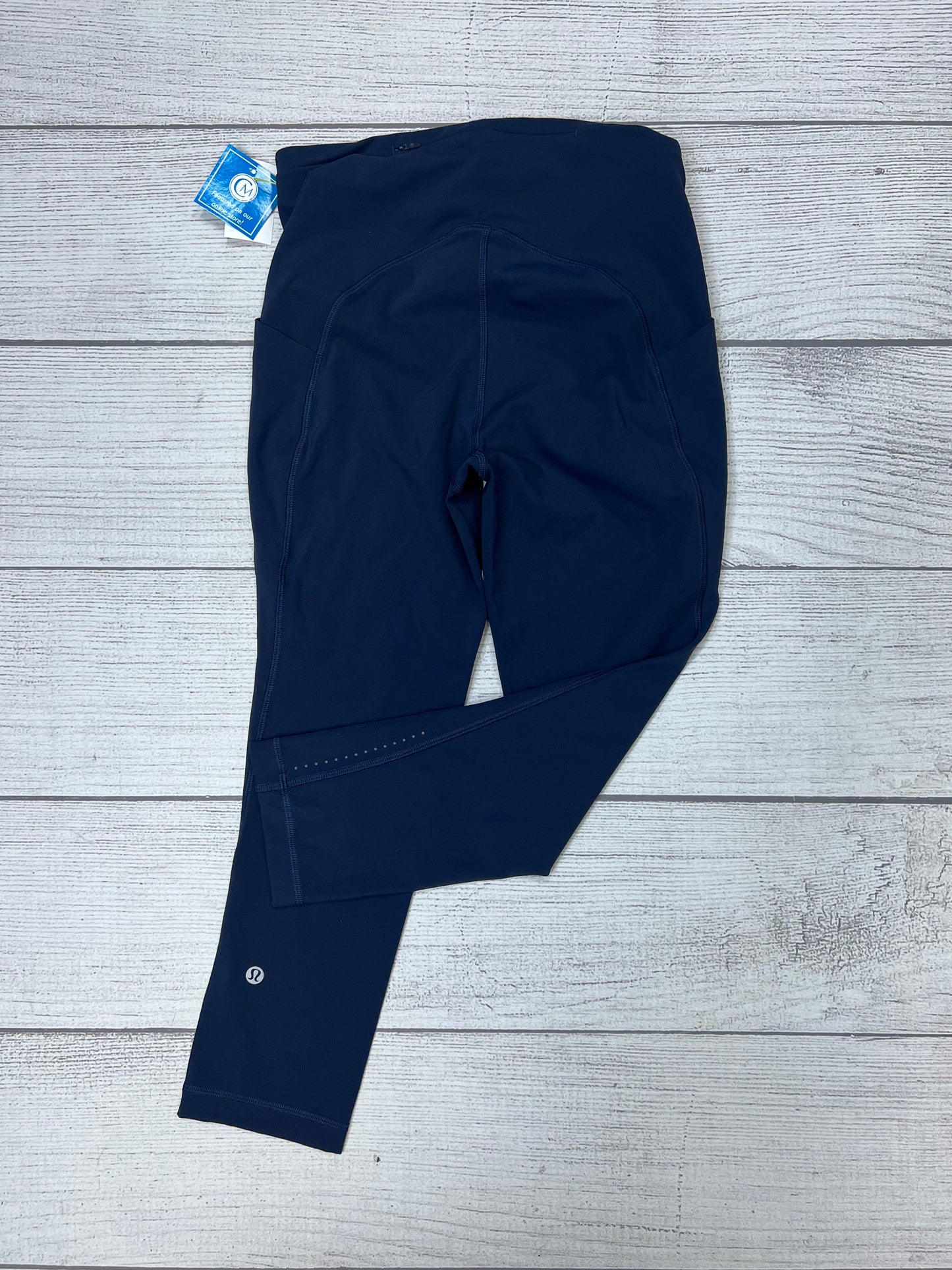 Navy Athletic Capris Lululemon, Size S