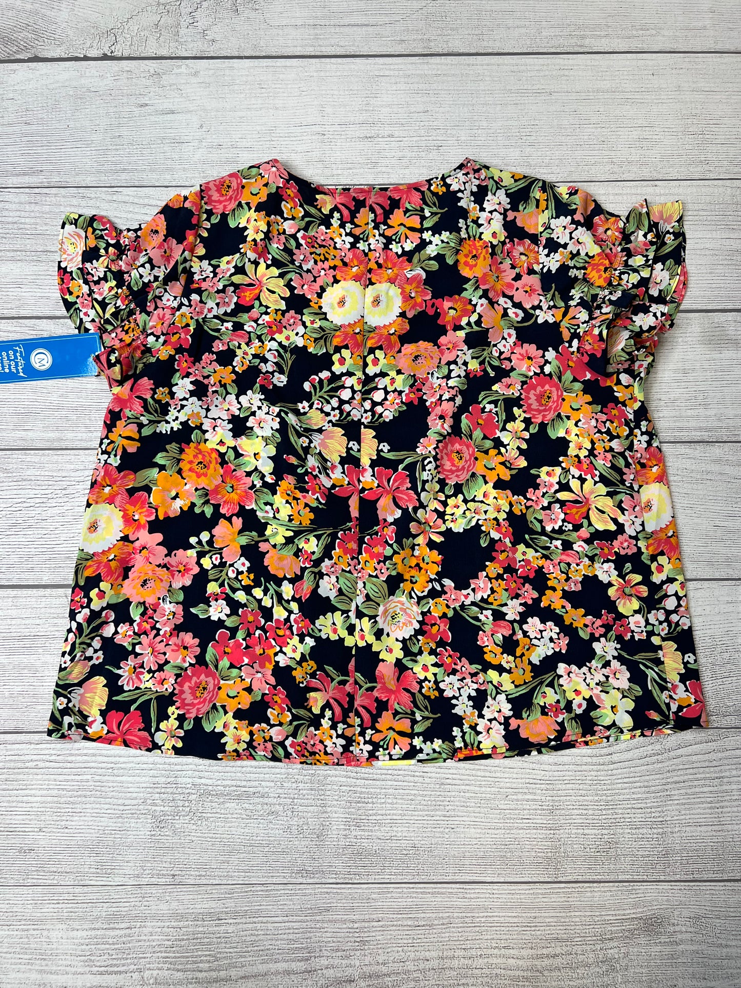 Floral Top Short Sleeve Lane Bryant, Size 2x