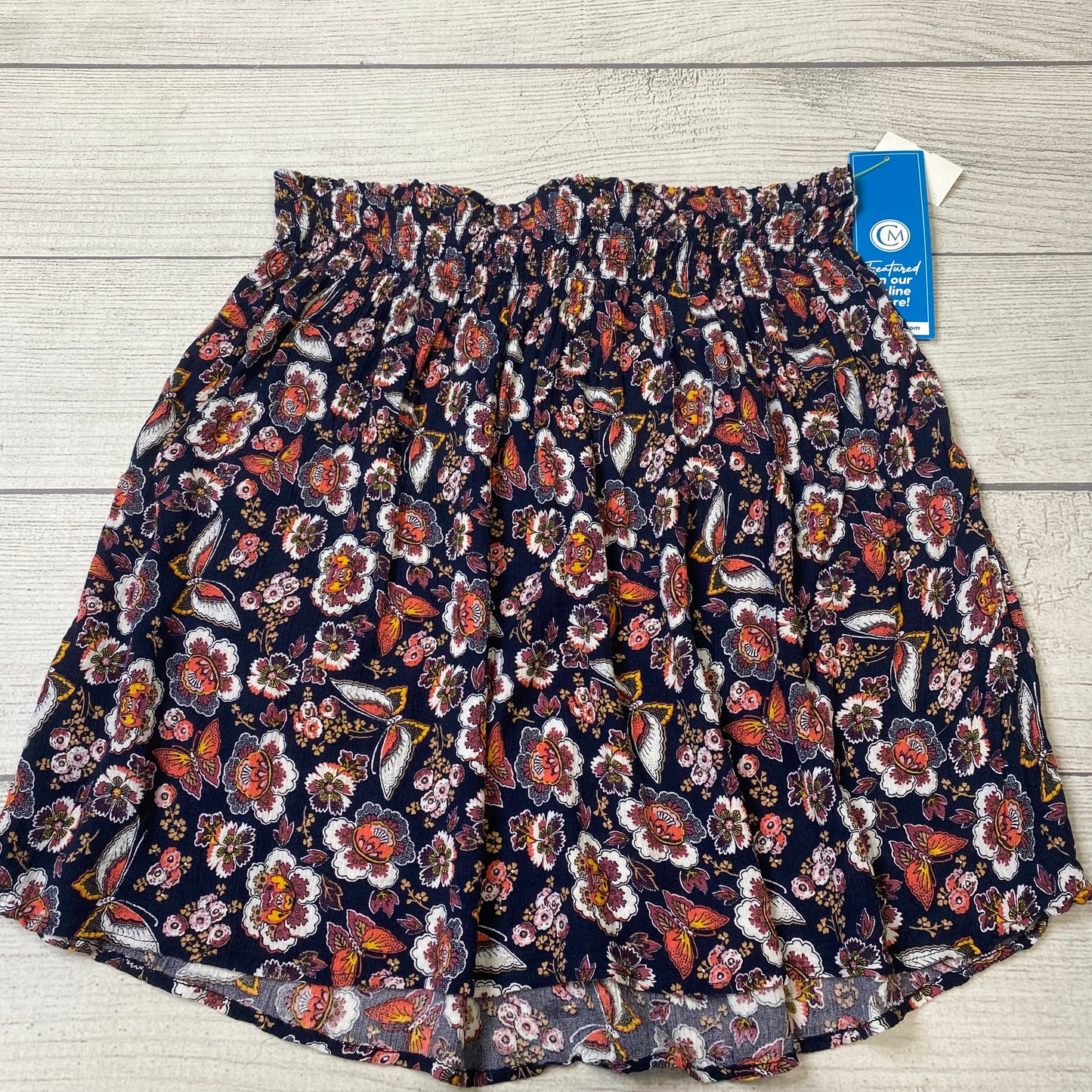 Navy Skirt Mini & Short Loft, Size 16